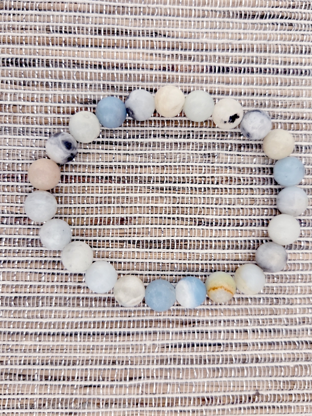 Multi-Color Stone Bead Stretch Bracelet